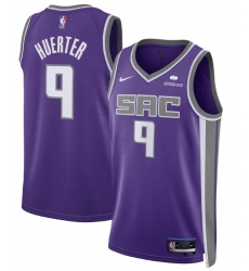 Men Nike Sacramento Kings Kevin Huerter #9 Purple Swingman Stitched NBA Jersey