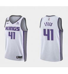 Men Nike Sacramento Kings Trey Lyles #41 White Swingman Stitched NBA Jersey