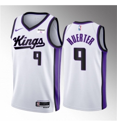 Men Sacramento Kings 9 Kevin Huerter White 2023 24 Association Edition Stitched Basketball Jersey