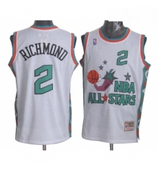 Mens Mitchell and Ness Sacramento Kings 2 Mitch Richmond Authentic White 1996 All Star Throwback NBA Jersey