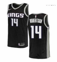Mens Nike Sacramento Kings 14 Oscar Robertson Swingman Black NBA Jersey Statement Edition