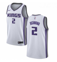 Mens Nike Sacramento Kings 2 Mitch Richmond Authentic White NBA Jersey Association Edition