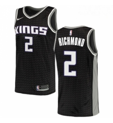 Mens Nike Sacramento Kings 2 Mitch Richmond Swingman Black NBA Jersey Statement Edition