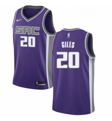 Mens Nike Sacramento Kings 20 Harry Giles Authentic Purple Road NBA Jersey Icon Edition 