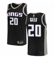 Mens Nike Sacramento Kings 20 Harry Giles Swingman Black NBA Jersey Statement Edition 