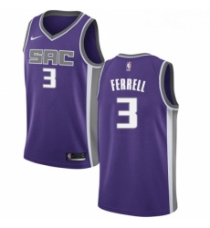 Mens Nike Sacramento Kings 3 Yogi Ferrell Swingman Purple NBA Jersey Icon Edition 