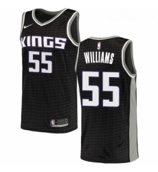 Mens Nike Sacramento Kings 55 Jason Williams Swingman Black NBA Jersey Statement Edition 