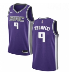 Mens Nike Sacramento Kings 9 Iman Shumpert Authentic Purple NBA Jersey Icon Edition 