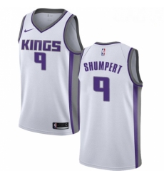 Mens Nike Sacramento Kings 9 Iman Shumpert Swingman White NBA Jersey Association Edition 