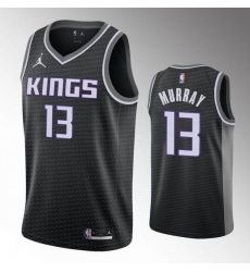 Mens Sacramento Kings #13 Keegan Murray Black Association Edition Stitched NBA Jersey