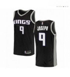 Mens Sacramento Kings 9 Cory Joseph Authentic Black Basketball Jersey Statement Edition