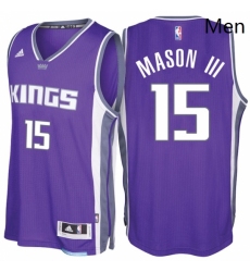 Sacramento Kings 15 Frank Mason III Road Purple New Swingman Stitched NBA Jersey 