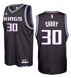 Sacramento Kings 30 Seth Curry 2016 17 Seasons Black Alternate New Swingman Jersey 