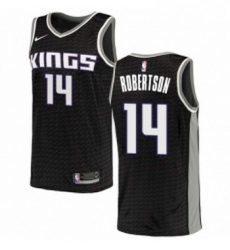 Womens Nike Sacramento Kings 14 Oscar Robertson Authentic Black NBA Jersey Statement Edition