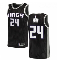 Womens Nike Sacramento Kings 24 Buddy Hield Authentic Black NBA Jersey Statement Edition