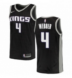 Womens Nike Sacramento Kings 4 Chris Webber Authentic Black NBA Jersey Statement Edition