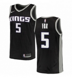 Womens Nike Sacramento Kings 5 DeAaron Fox Authentic Black NBA Jersey Statement Edition 