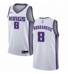 Womens Nike Sacramento Kings 8 Bogdan Bogdanovic Swingman White NBA Jersey Association Edition 