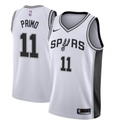 Men San Antonio Spurs 11 Joshua Primo White Association Edition Stitched Jersey