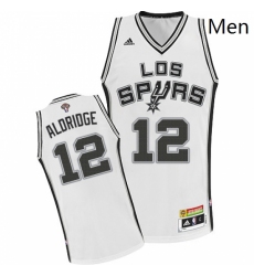 Mens Adidas San Antonio Spurs 12 LaMarcus Aldridge Swingman White Latin Nights NBA Jersey