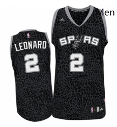 Mens Adidas San Antonio Spurs 2 Kawhi Leonard Swingman Black Crazy Light NBA Jersey
