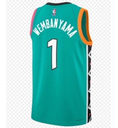 Men's NBA San Antonio Spurs #1 Victor Wembanyama City Edition Jersey