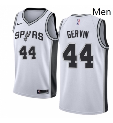 Mens Nike San Antonio Spurs 44 George Gervin Authentic White Home NBA Jersey Association Edition