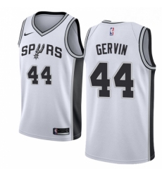 Mens Nike San Antonio Spurs 44 George Gervin Swingman White Home NBA Jersey Association Edition