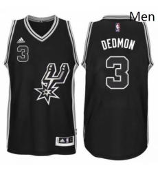Mens San Antonio Spurs 3 Dewayne Dedmon adidas Black Signature Spur Swingma Jersey 