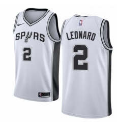 Womens Nike San Antonio Spurs 2 Kawhi Leonard Authentic White Home NBA Jersey Association Edition