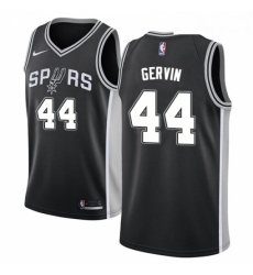 Youth Nike San Antonio Spurs 44 George Gervin Swingman Black Road NBA Jersey Icon Edition
