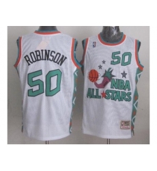 Seattle SuperSonics 50 David Robinson 1996 All Star White Throwback Jersey