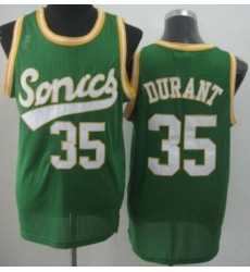 Seattle Supersonic 35 Kevin Durant Green Revolution 30 NBA Basketball Jerseys