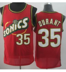 Seattle Supersonic 35 Kevin Durant Red Revolution 30 NBA Basketball Jerseys