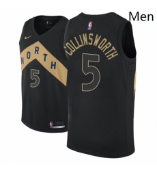 Men NBA 2018 19 Toronto Raptors 5 Kyle Collinsworth City Edition Black Jersey 