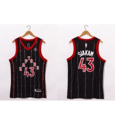 Men Toronto Raptors 43 Pascal Siakam Black 2021 Brand Jordan City Edition Swingman Jersey With The Sponsor Logo