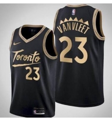 Men Toronto Raptors Fred VanVleet Black 2020 New City Edition Jersey