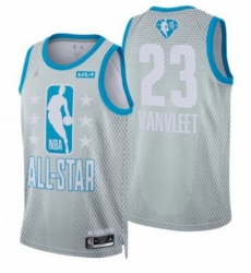 Men's 2022 All-Star #23 Fred VanVleet Gray Stitched Basketball Jersey
