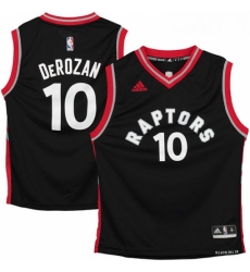 Mens Adidas Toronto Raptors 10 DeMar DeRozan Authentic Black NBA Jersey