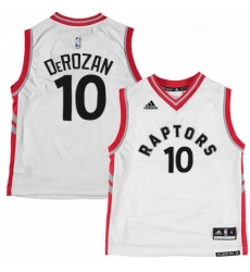 Mens Adidas Toronto Raptors 10 DeMar DeRozan Authentic White NBA Jersey