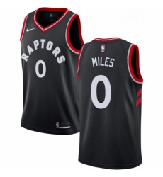 Mens Nike Toronto Raptors 0 CJ Miles Authentic Black Alternate NBA Jersey Statement Edition 
