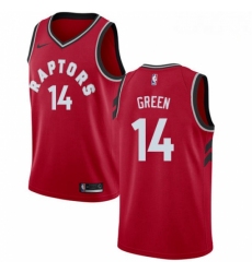 Mens Nike Toronto Raptors 14 Danny Green Swingman Red NBA Jersey Icon Edition 