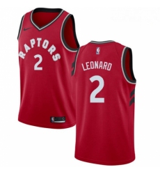 Mens Nike Toronto Raptors 2 Kawhi Leonard Swingman Red NBA Jersey Icon Edition 