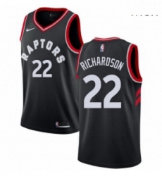 Mens Nike Toronto Raptors 22 Malachi Richardson Authentic Black NBA Jersey Statement Edition 