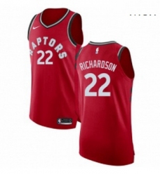 Mens Nike Toronto Raptors 22 Malachi Richardson Authentic Red NBA Jersey Icon Edition 