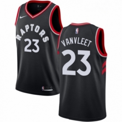 Mens Nike Toronto Raptors 23 Fred VanVleet Authentic Black NBA Jersey Statement Edition 