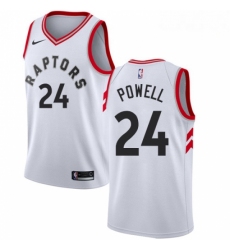 Mens Nike Toronto Raptors 24 Norman Powell Authentic White NBA Jersey Association Edition 
