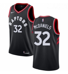 Mens Nike Toronto Raptors 32 KJ McDaniels Authentic Black Alternate NBA Jersey Statement Edition 