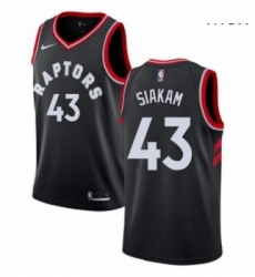 Mens Nike Toronto Raptors 43 Pascal Siakam Authentic Black Alternate NBA Jersey Statement Edition