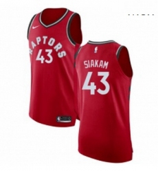 Mens Nike Toronto Raptors 43 Pascal Siakam Authentic Red Road NBA Jersey Icon Edition